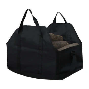 

Home Wear Resistant Garden Single Shoulder Protective With Handle Firewood Carrier Large Capacity Dirtproof Camping Log Tote