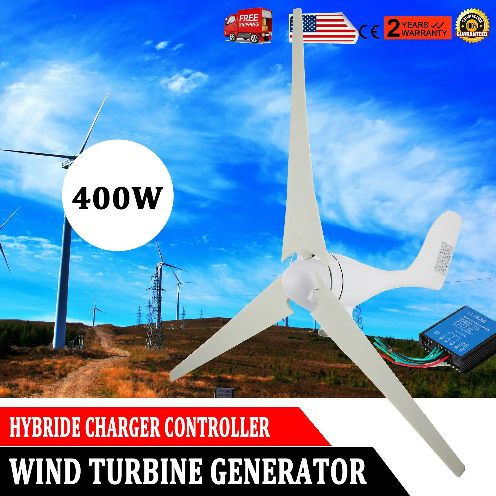 Turbine Eoliche 400W Generatori 3 Pale Pwm Controller Alternatore Per Casa Turbina Eolica Generatore Eolico Verticale De Alto Voltaje