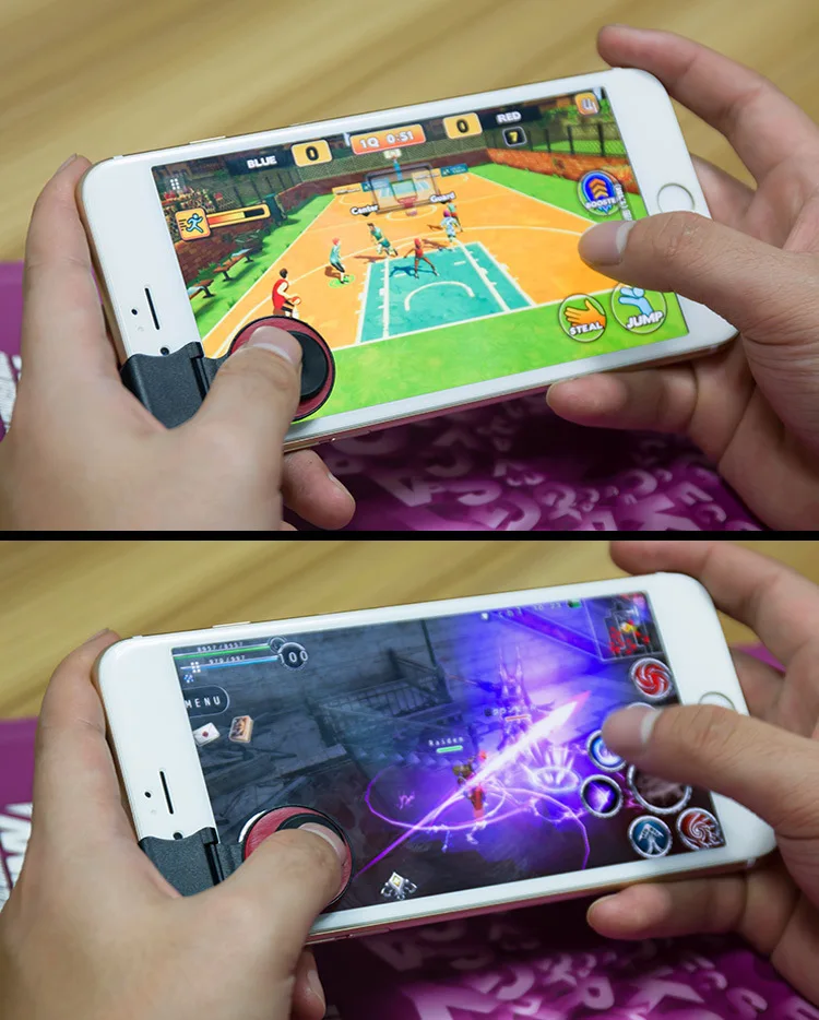 1X Mini Lightweight And Portable Fling Joystick Stretch/adjustable Mobile Game Touch Screen Joystick For Android IPhone