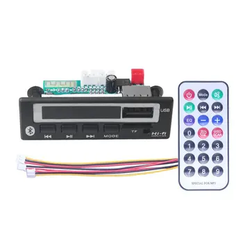 

MP3 WMA WAV Decoder Board 5V 12V Wireless Audio Module Color Screen USB TF FM Radio For Car accessories