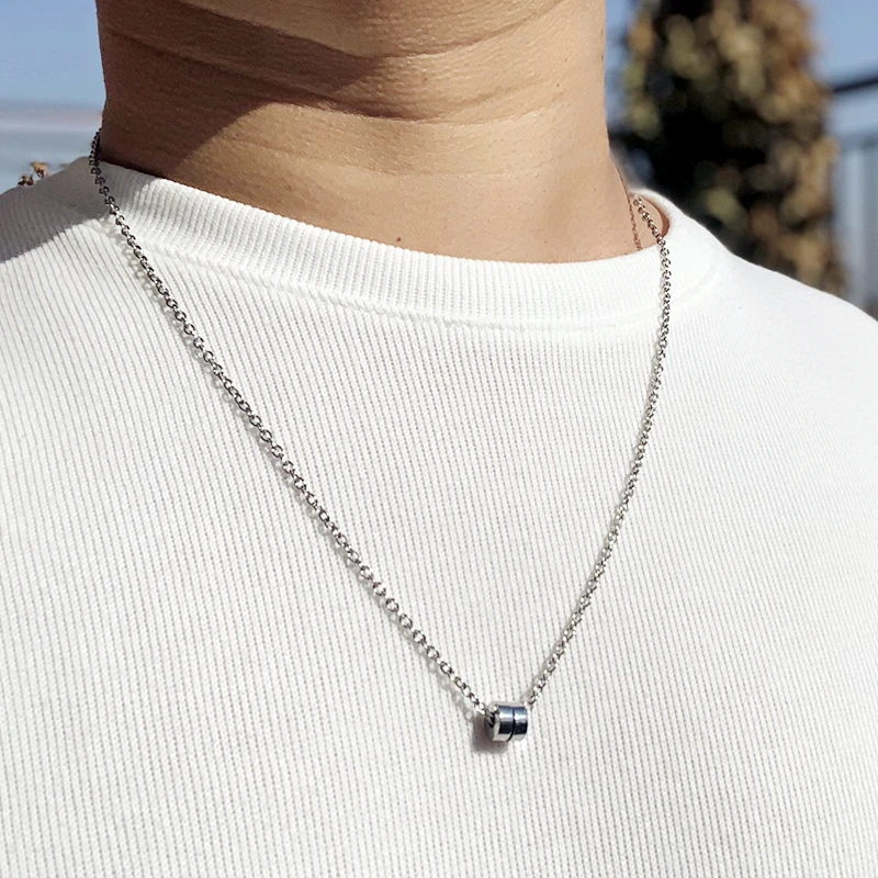 Мужское ожерелье Женское Ожерелье мужское из нержавеющей стали для влюбленных