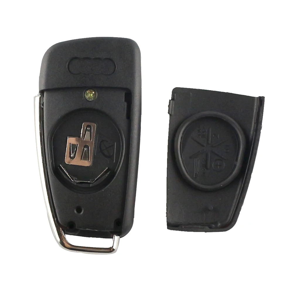 Car Remote Key YIQIXI 3 Button Flip Foldable Remote Car Key For Audi A6 A3 A4 A6L Q7 Q3 A8 TT Uncut Blade Key Package Replacement Case