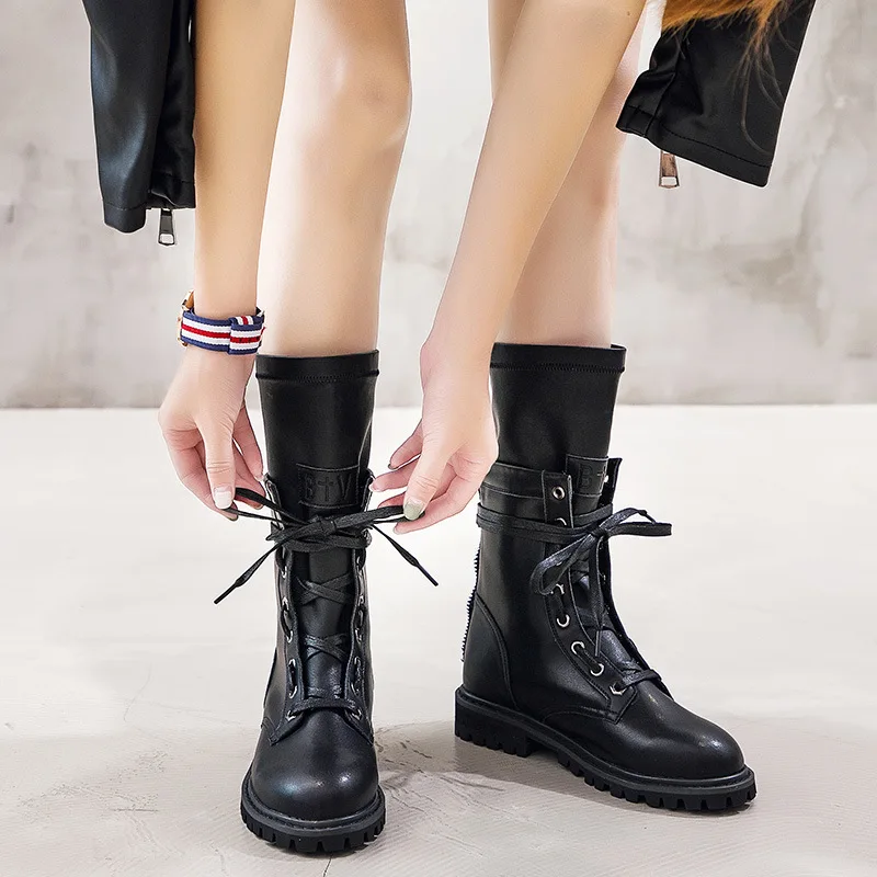 

Locomotive Martin Boots Women's 2019 New Style Casual Versatile British-Style Short Boots INS Super Fire Yang Mi Celebrity Style
