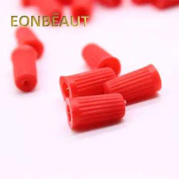 

20PCS EONBEAUT Safety Pin Cap for Eyelash Extensions Glue Packaging Bottle Eyelash Growth Liquid Packing Container Cap Red Clear