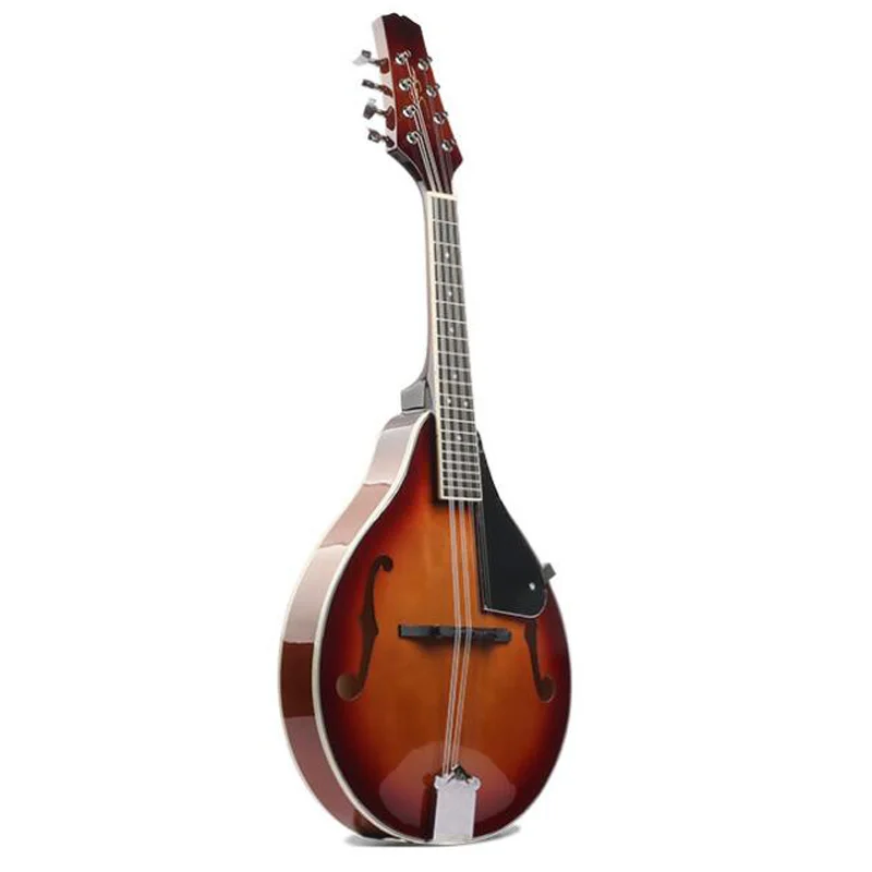 

New 8-String Wooden Mandolin Acoustic Mandolin Gloss Tochigi Steel String Round Hole Mandolin