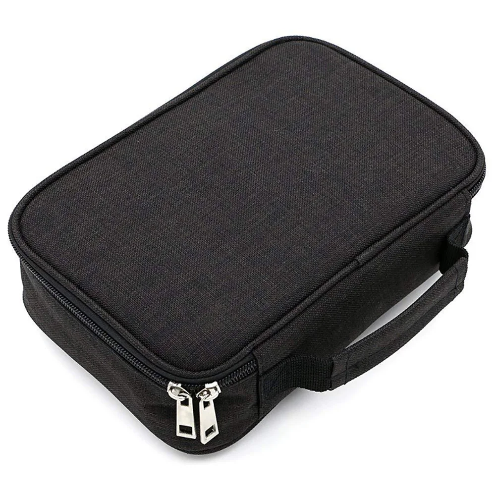 

72 Slots Sturdy Canvas Large Capacity Offices Student Wear Resistant Art Supplies Zipper Storage Pencil Case Sketch With Handle