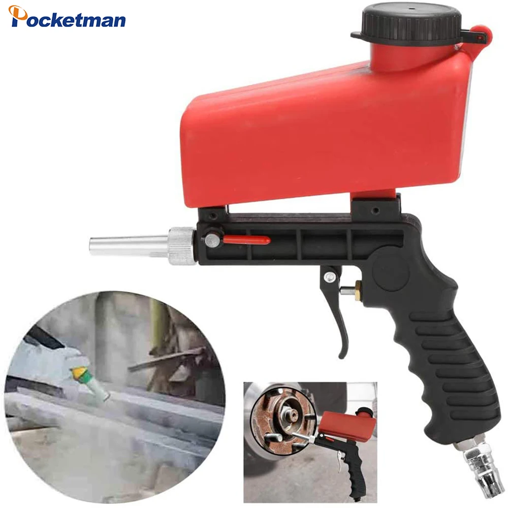 

Sandblaster Abrasive Air Sand Blaster Gun Professional Sandblaster Blasting Machine Hand Held Gravity Feed Media Blasting Gun