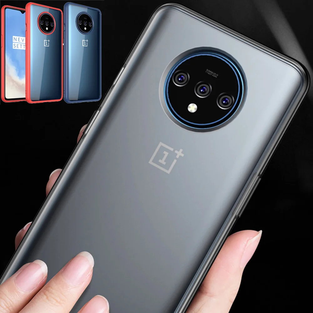Гибридный Тонкий защитный чехол для Oneplus 7T Pro PC + TPU матовый прозрачный 1 7T|Бамперы| |