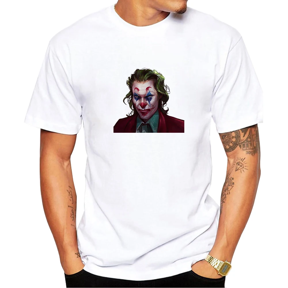 Joaquin Phoenix Horror Movie Joker Мужская футболка модная мужская футболка Летняя Повседневная Харадзюку Красивые футболки топы - Цвет: 32