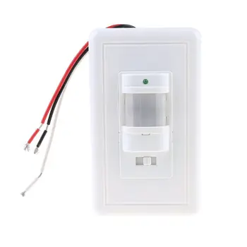 

110V~130V ON OFF AUTO Wall Mount Motion Sensor Switch Automatic PIR Infrared Sensor Light Switch