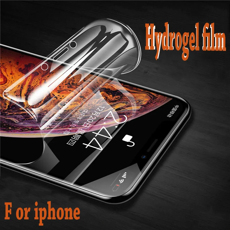 3 шт. мягкая Гидрогелевая пленка для iphone 7 8 Plus X 10 Защитная пленка для экрана для iphone XS MAX XR 11 pro max 6 6S пленка для полного покрытия не стекло