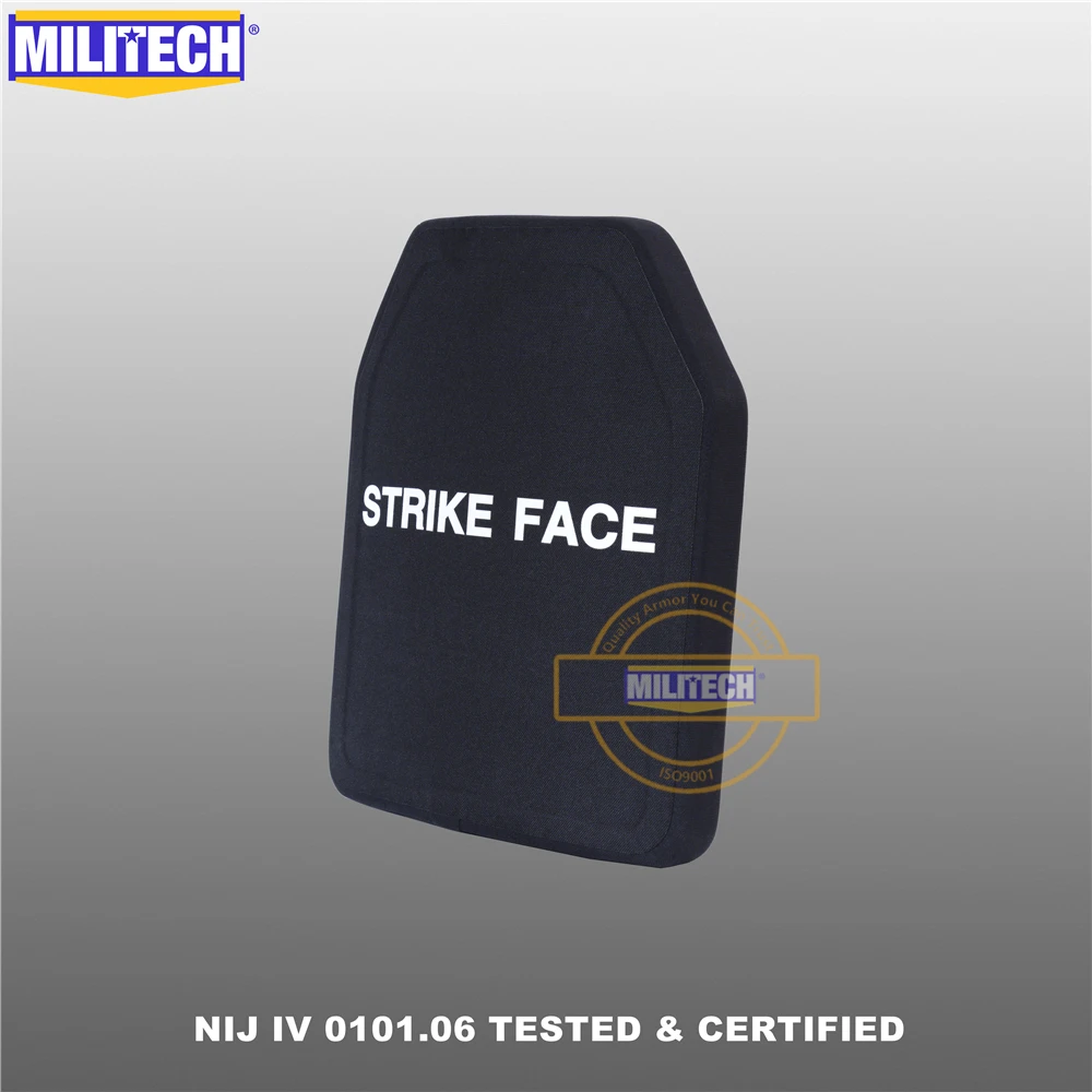 MILITECH две части 10 &quotx 12&quot Оксид алюминия керамика и PE NIJ IV 0101 06 пуленепробиваемая
