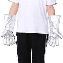 700 градусов Цельсия алюминированные термостойкие перчатки из алюминиевой фольги противопожарные анти-обжигающие высокотемпературные безопасные рабочие перчатки