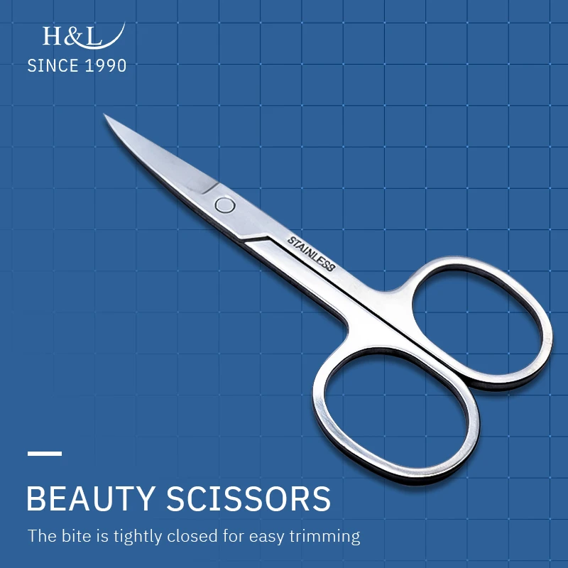 

H&L SINCE make up tool beauty scissors for make up round and smooth Eyebrow scissors for make up