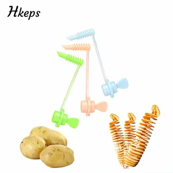 

1Pcs Vegetable Fruit Manual Spiral Knife Screw Slicer Cutter Creative Kitchen Gadget Potato Cucumber Carrot Cutter Cooking Tools