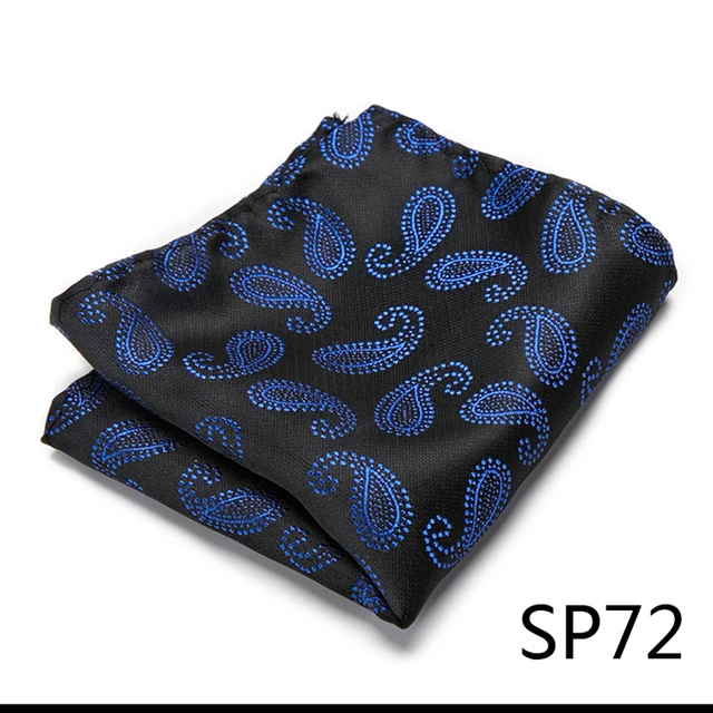Newest style  Brand Factory Sale Top grade  Pocket Square Paisley Dropshipping Clothing accessories Memorial Day Fit Workplace SP72