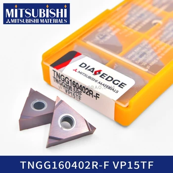 

original Mitsubishi TNGG160404R-F VP15TF carbide inserts for cnc turning tool holder MTGNR lathe cutter Arbor TNGG160402R-F TNGG