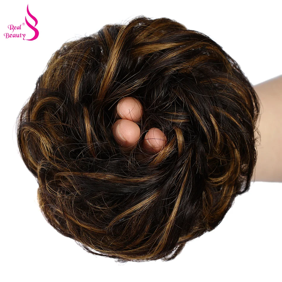 Chignon com Banda Rabo de Cavalo Real Beleza Macio Brasileiro Remy Cabelo Humano Despenteado Bun Bagunçado Updo Chignon 20 Grama 8 High Quality Apliques e perucas