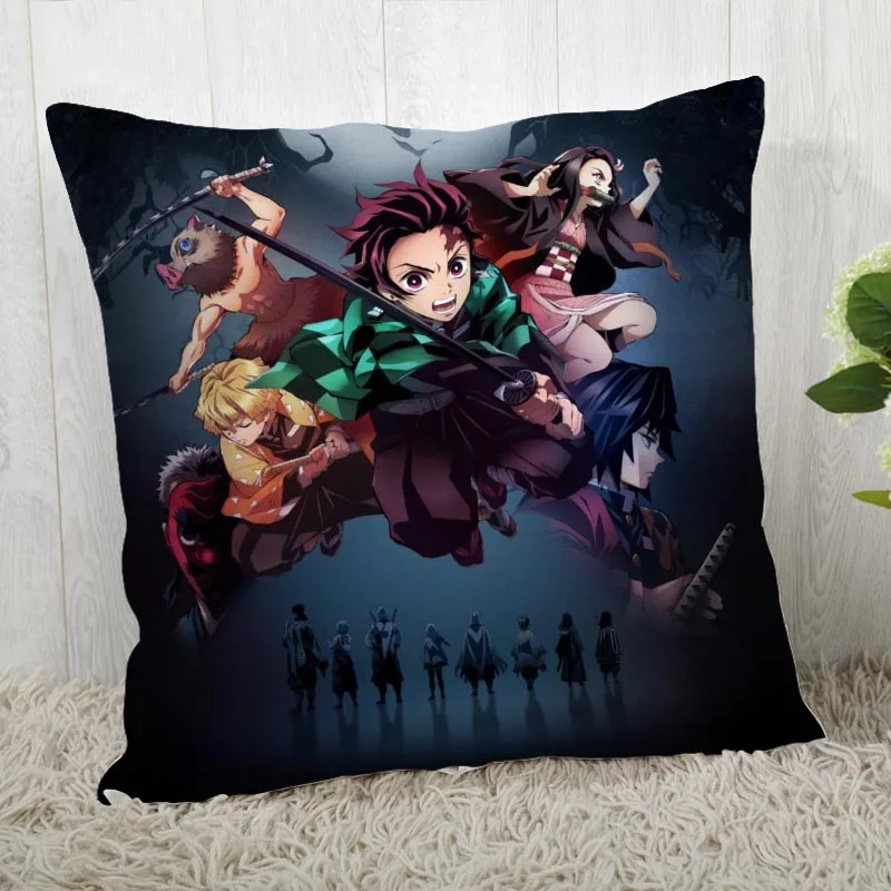 45*45 наволочка с принтом Kimetsu No Yaiba для свадьбы наволочка аниме pillowcases40X40cm45X45cm - Цвет: Pillowcase 23