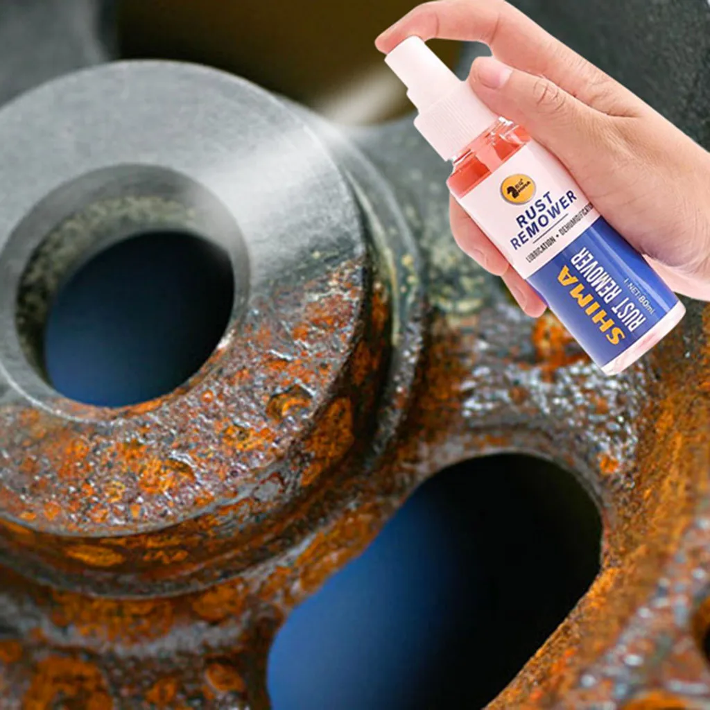 

Spraying Anti-Rust liquid Metal Surface Chrome Paint Car Maintenance Iron Powder Cleaning Rust Remover Cleaning Supplies 090813