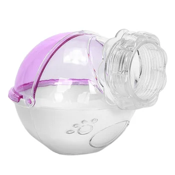 

Ball Shaped Bathroom Durable Small Toilet Cage Bathtub Practical Activity Room for Hamster Guinea Pig Pet Mouse (Pink)