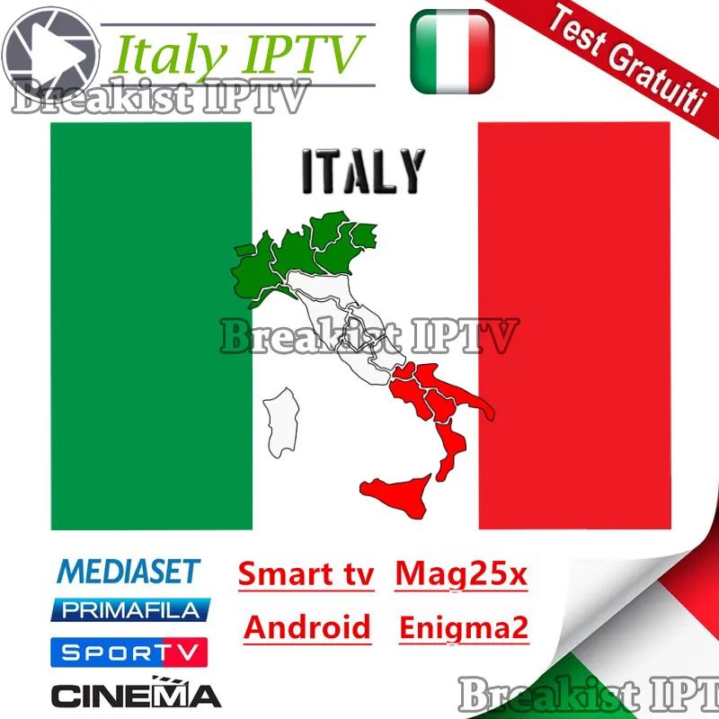 Ltaly IP tv M3u подписка на итальянский Mediaset Premium 2000+ LIVE испанский Франция США поддержка Enigma2 Smart tv PC Android Box