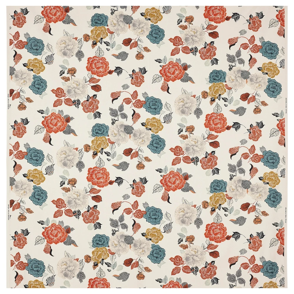 Ткань TROLLMAL Товары Шведского Качества неокрашенный/цветочный орнамент 150 см | Дом