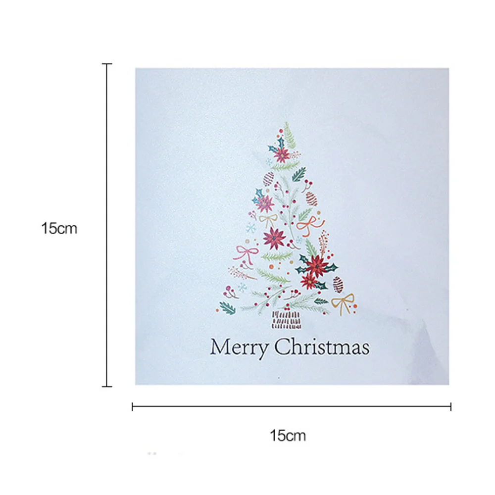  3x Santa Claus Deer DIY New Year Invitations Greeting 3D Card Gift Christmas Birthday Wedding decor - 4000303303853