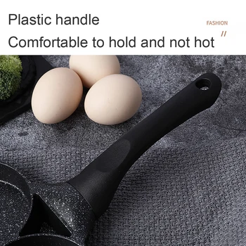 

4 Holes Aluminium Alloy Cooking Tool Restaurant Kitchen Steak Non Stick Easy Clean Breakfast For Induction Cooker Frying Pan