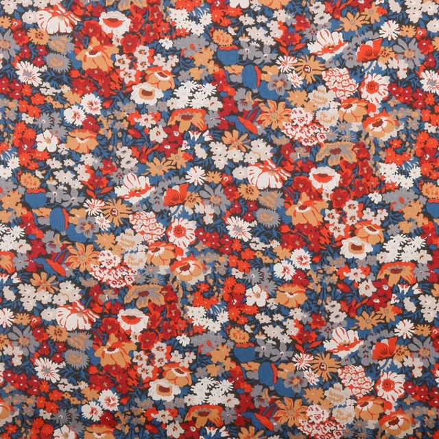 Floral Series Printed Twill Fabrics Cloth For DIY Sewing Baby&Child Quilting Bedsheet Clothes Skirt Textile Material Half Meter A 1 piece