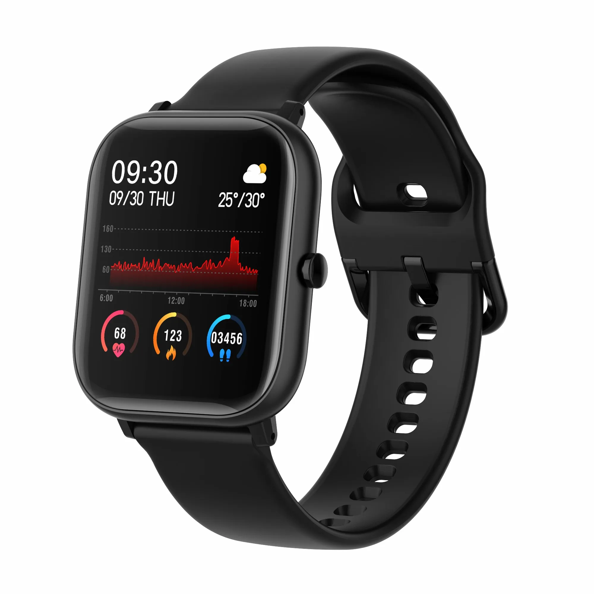 P8 SE Smart Watch Men Women 1.4 Inch Fitness Tracker Full Touch Screen IP67 Waterproof Heart Rate  Monitor for iOS Android