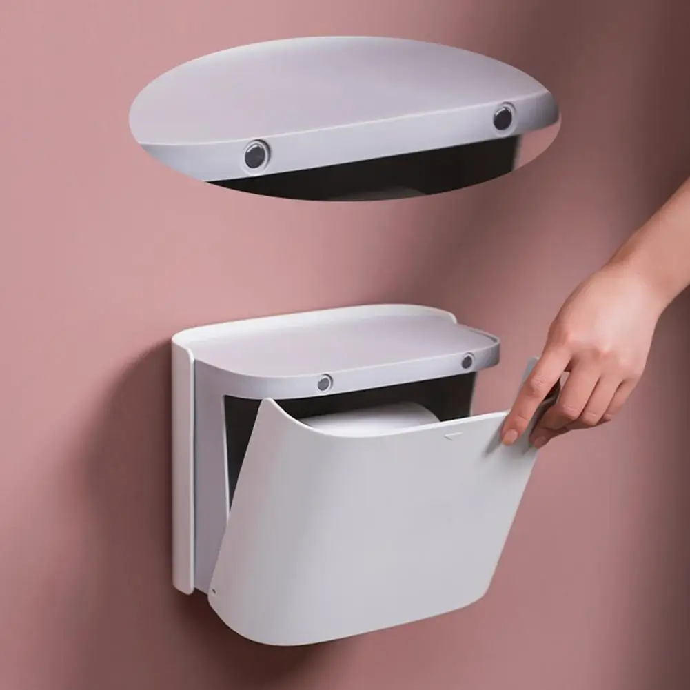 Wall-Mounted Bathroom Tissue Dispenser Tissue Box For Multifold Paper Towels Tissue Storage Box Drawer Bathroom Product
