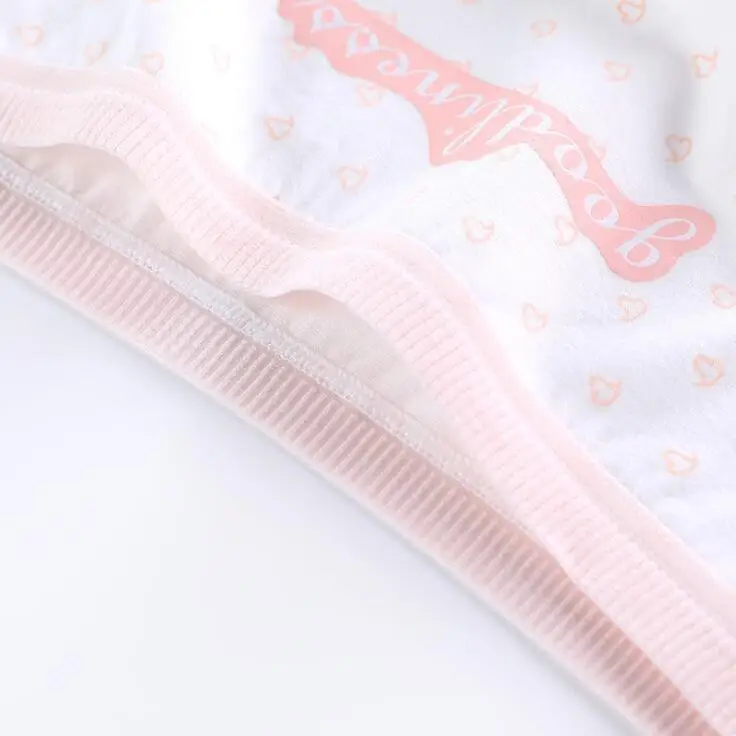 Высококачественные трусики для подростков из 4 предметов, трусы с цветочным принтом, голубые трусы для девочек, удобные хлопковые трусики, детское нижнее белье