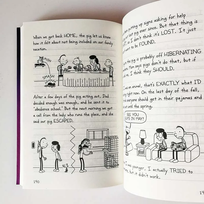 2 шт./компл. дневник Wimpy Kid 13-The Meltdown двуязычная версия 25 и 26 упрощенный китайский и английский комиксы для детей