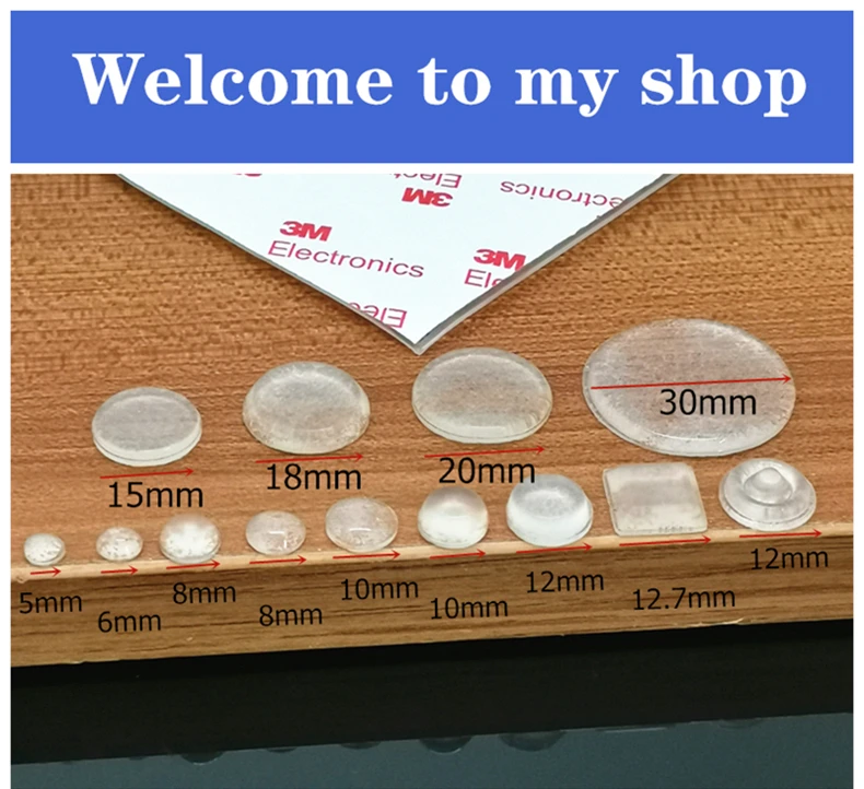 Cabinet Door Bumper Of Various Size Of Silicone Material For Kitchen Cabinet Self-adhesive Damper Pad For Door Stopper Cabinet Door Bumper Of Various Size Of Silicone Material For Kitchen Cabinet Self-adhesive Damper Pad For Door Stopper