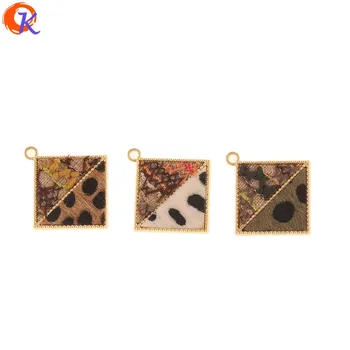 

Cordial Design 30Pcs 24*24MM Jewelry Accessories/Pendant/Hand Made/Leopard Print Effect/Square Shape/DIY Charms/Earring Findings