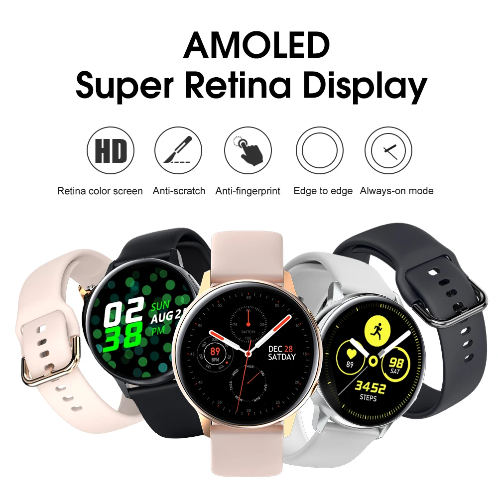 Смарт часы FocuSmart SG20 IP68 водонепроницаемые AMOLED фитнес трекер Беспроводная зарядка