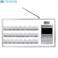 Retekess TD121 24 кровать беспроводной хост-приемник с голосовой информацией медицинская система внутренней связи сигнализация для медсестры система вызова