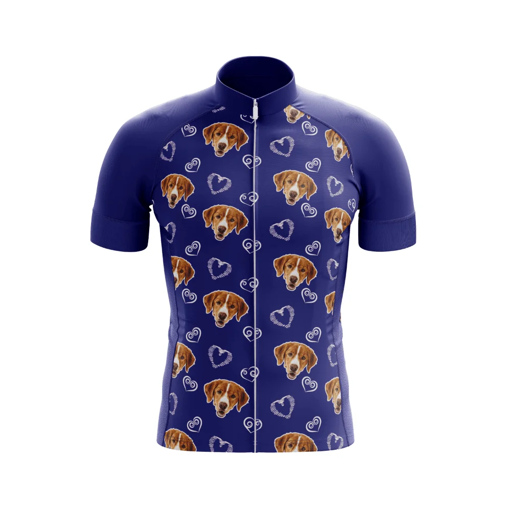 purple cycling jersey men's