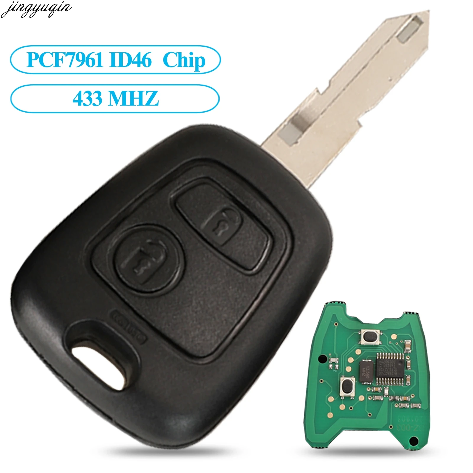 Remote Key Fob pulsante 3 A per Citroen C2 C6 C3 C4 C5 C8 XSARA PICASSO
