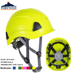 Portwest – casque de sécurité industriel CE EN hauteur, protection, isolation électrique, rigide, pour ingénieurs 