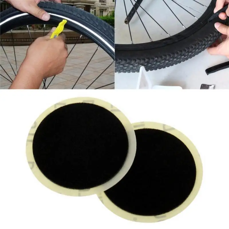 24pcs 25mm round square  bicycle bike tire tyre rubber patch repair tools kiYJCA 