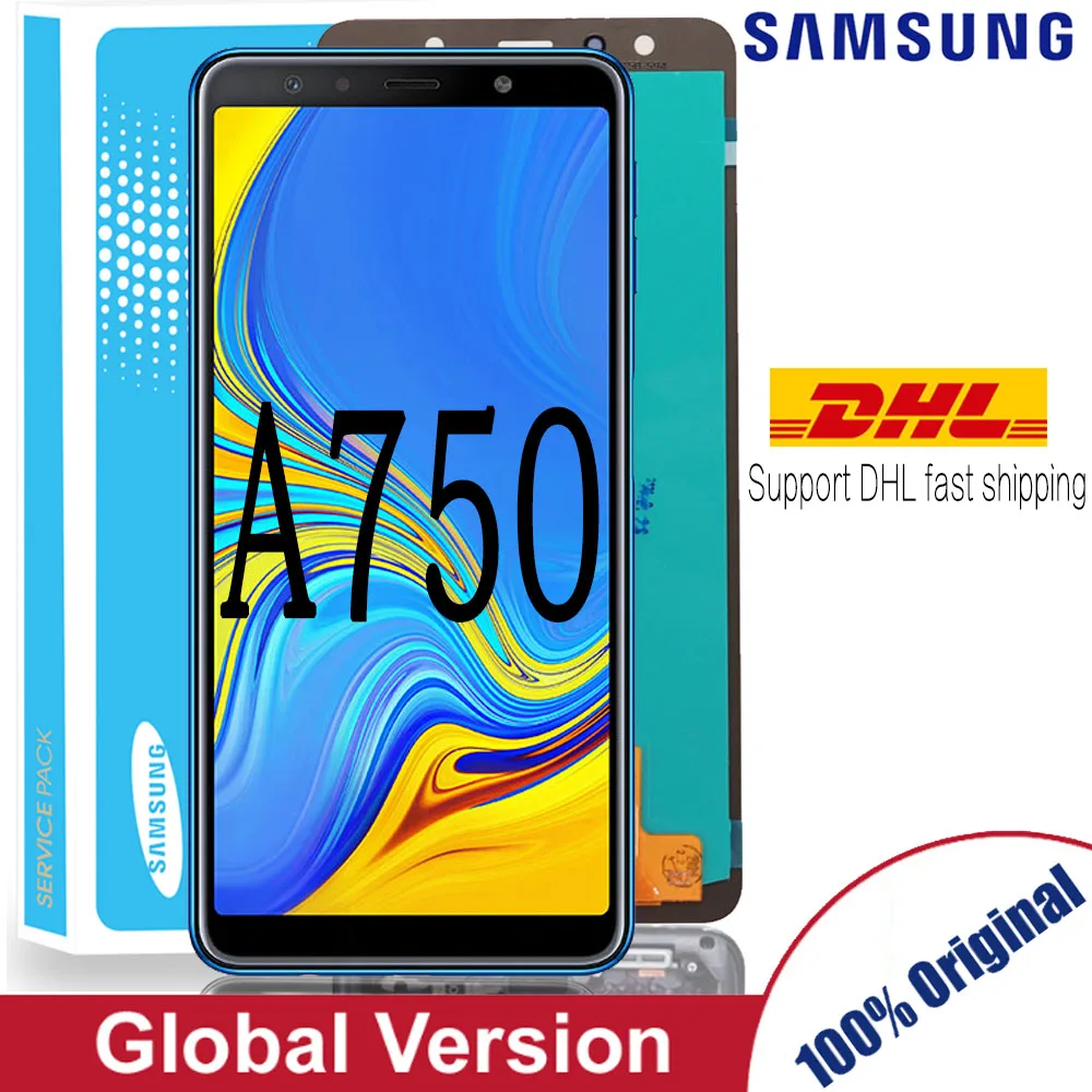 

Original 6.0'' AMOLED LCD Replacement for samsung Galaxy A7 2018 A750 SM-A750F A750F Display With Touch Screen Assembly Part