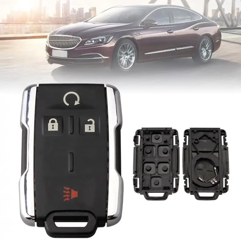 

3+1 Buttons Car Smart Remote Key Shell Case Fit for GMC Chevy M3N-32337100 New