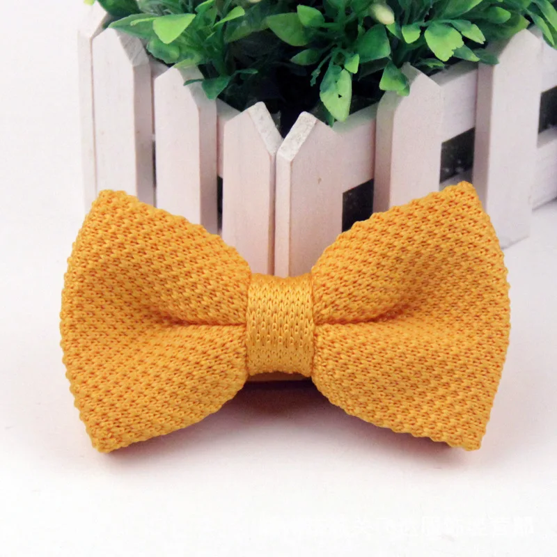 

Sitonjwly Men's Neck Ties Tuxedo Knitted Bowtie for Women Knitted Bow Tie Adjustable Knitted Casual Neck Ties Custom Logo