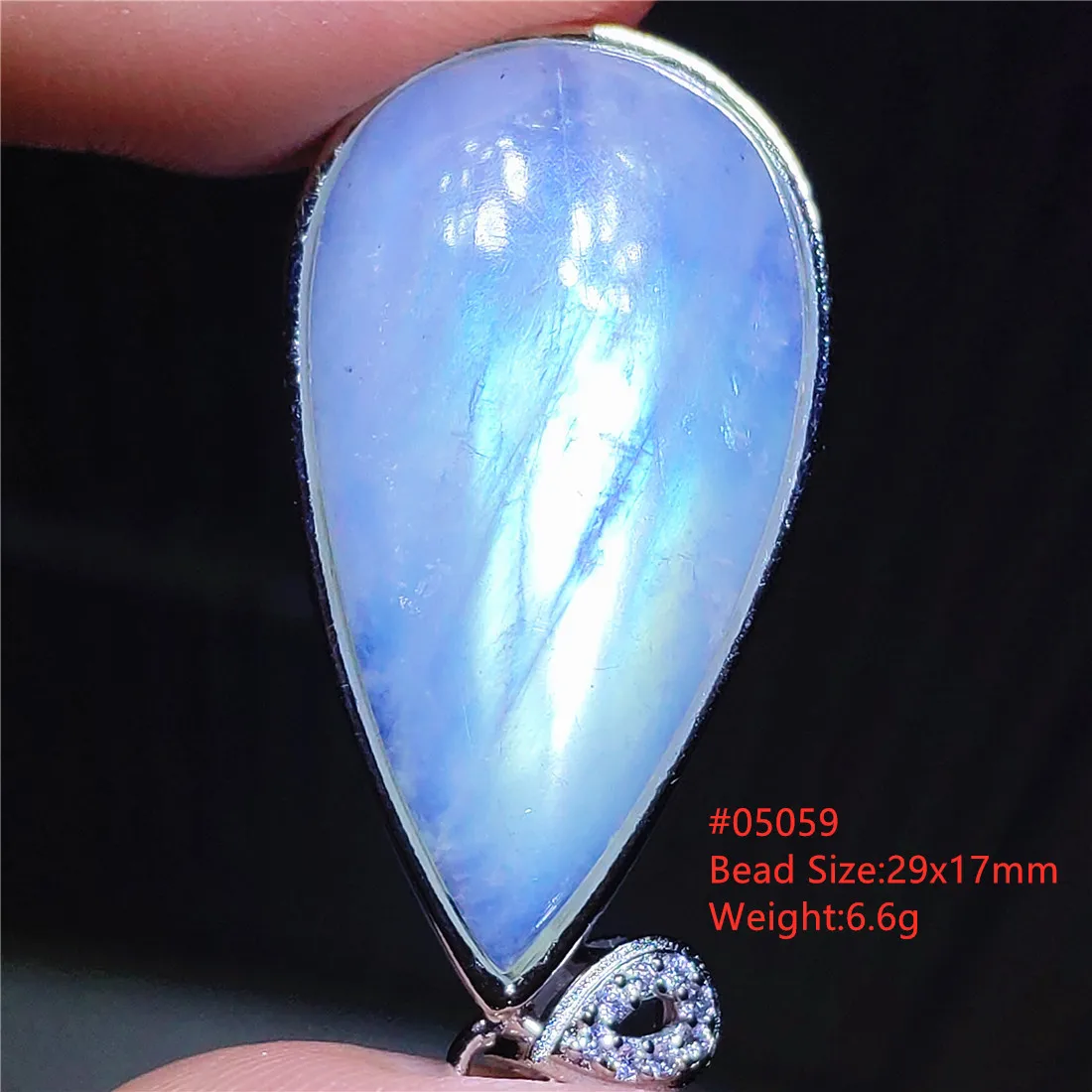 tiffany bracelet Natural Blue Light Moonstone Pendant Women Men Beads Water Drop Rectangle Crystal Moonstone Bead Necklace Healing AAAAA engagement rings