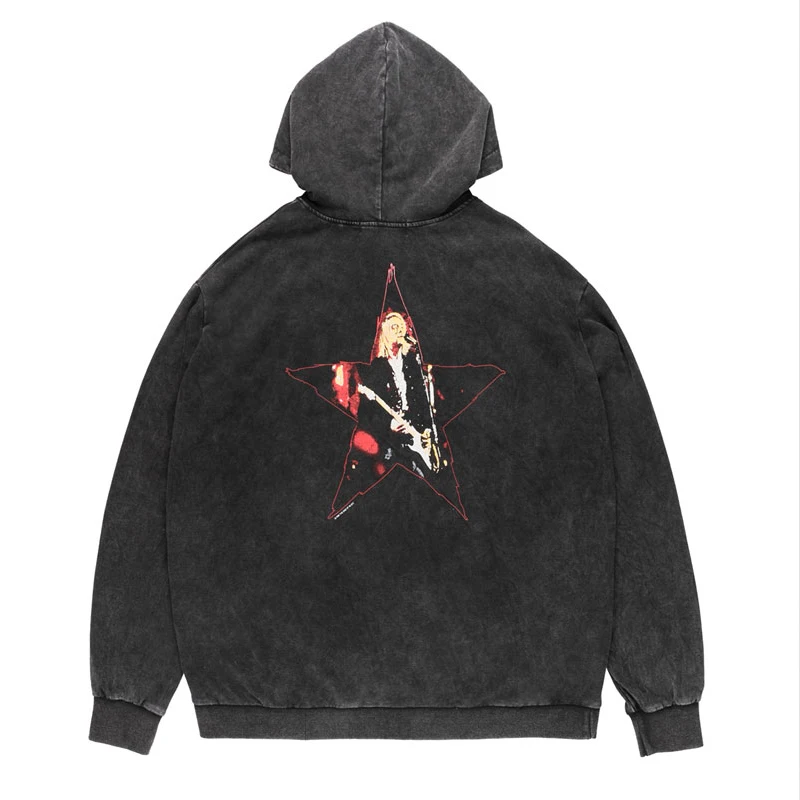 Plegie винтажные состаренные Kurt Cobain толстовки с капюшоном, худи уличная мужская хип хоп хипстер готический панк-рок Pullver Топы