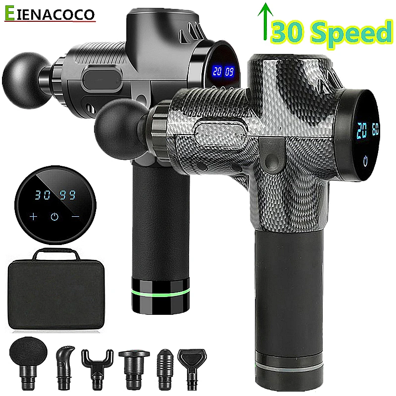 Massage-Gun Bag Pain-Relief Body-Relaxation Lcd-Display with Slimming-Shaping