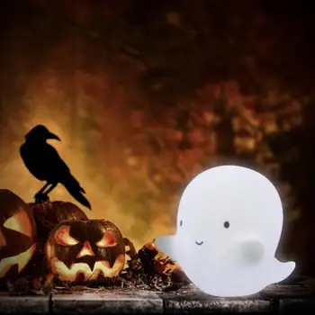 

Halloween Cute Ghost Night Light Christmas Children's Room Decoration Light Vinyl LED Night Light Night Lights