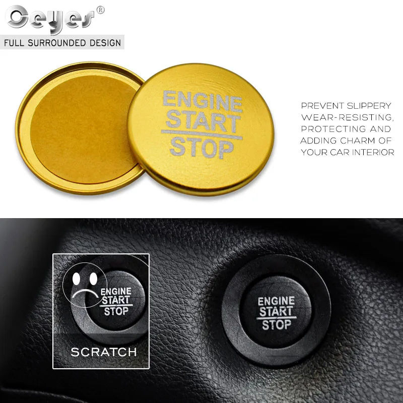 Car Start Engine Button Key Ring for JEEP  (7)